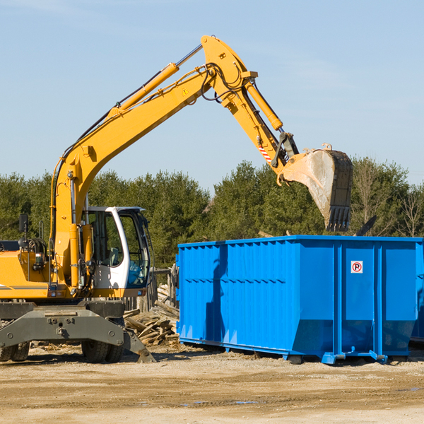 can i pay for a residential dumpster rental online in Blue Clay Farms